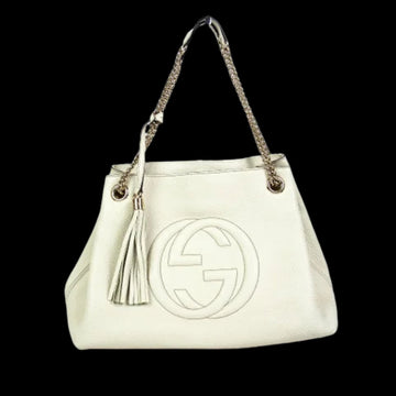 Beige Fabric Gucci Handbag