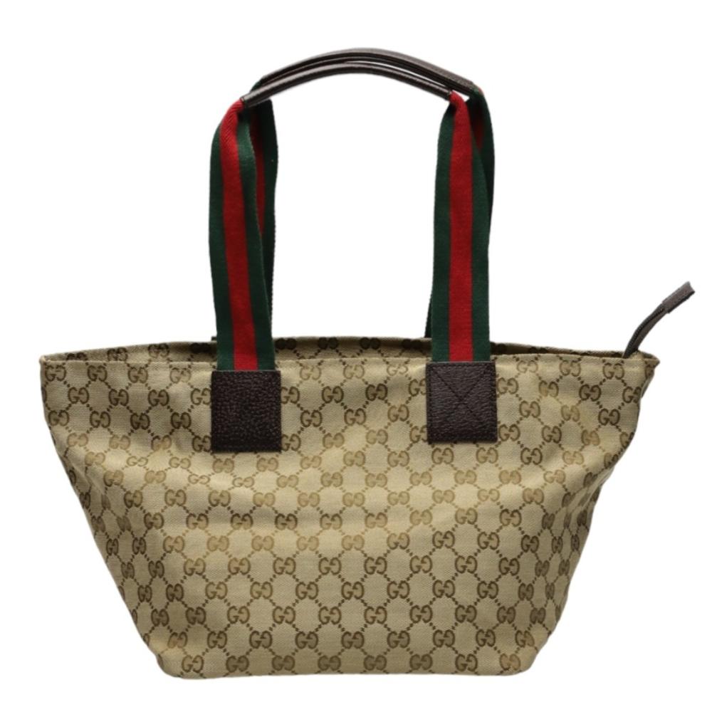 Beige Fabric Gucci Handbag