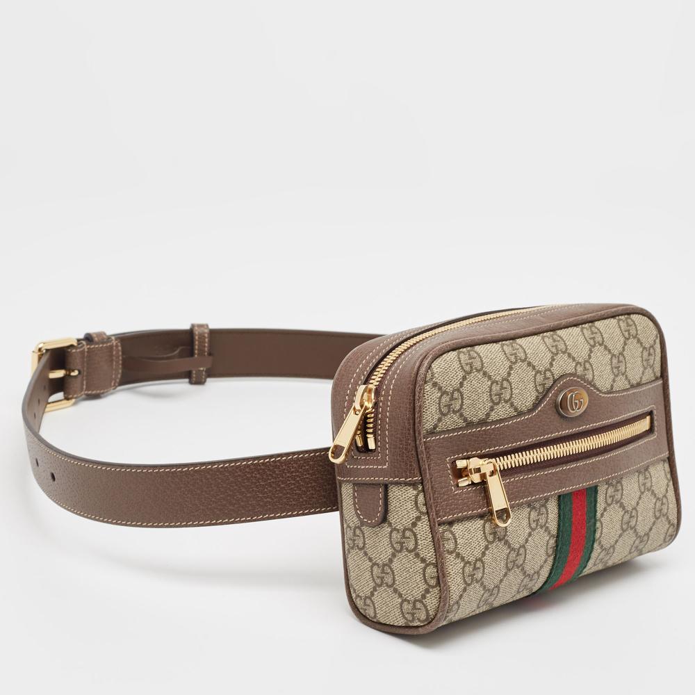 Beige Leather Gucci Ophidia
