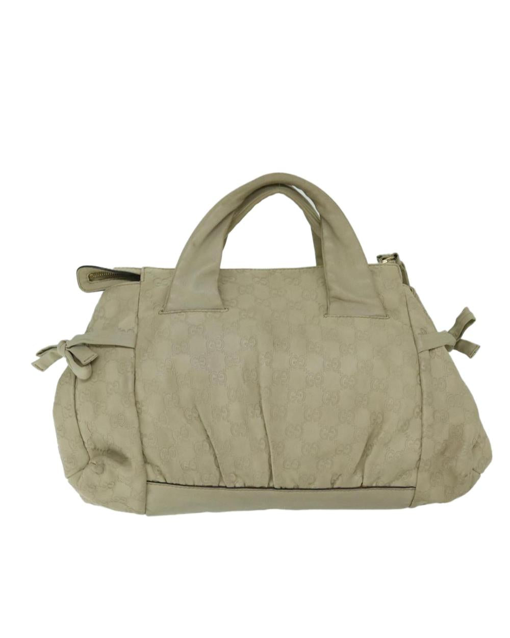 Beige Leather Gucci Handbag