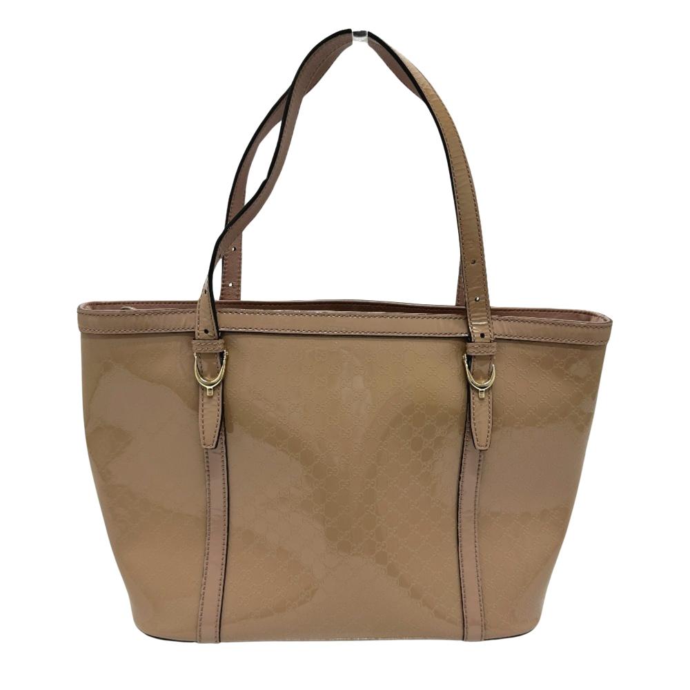 Beige Leather Gucci Tote
