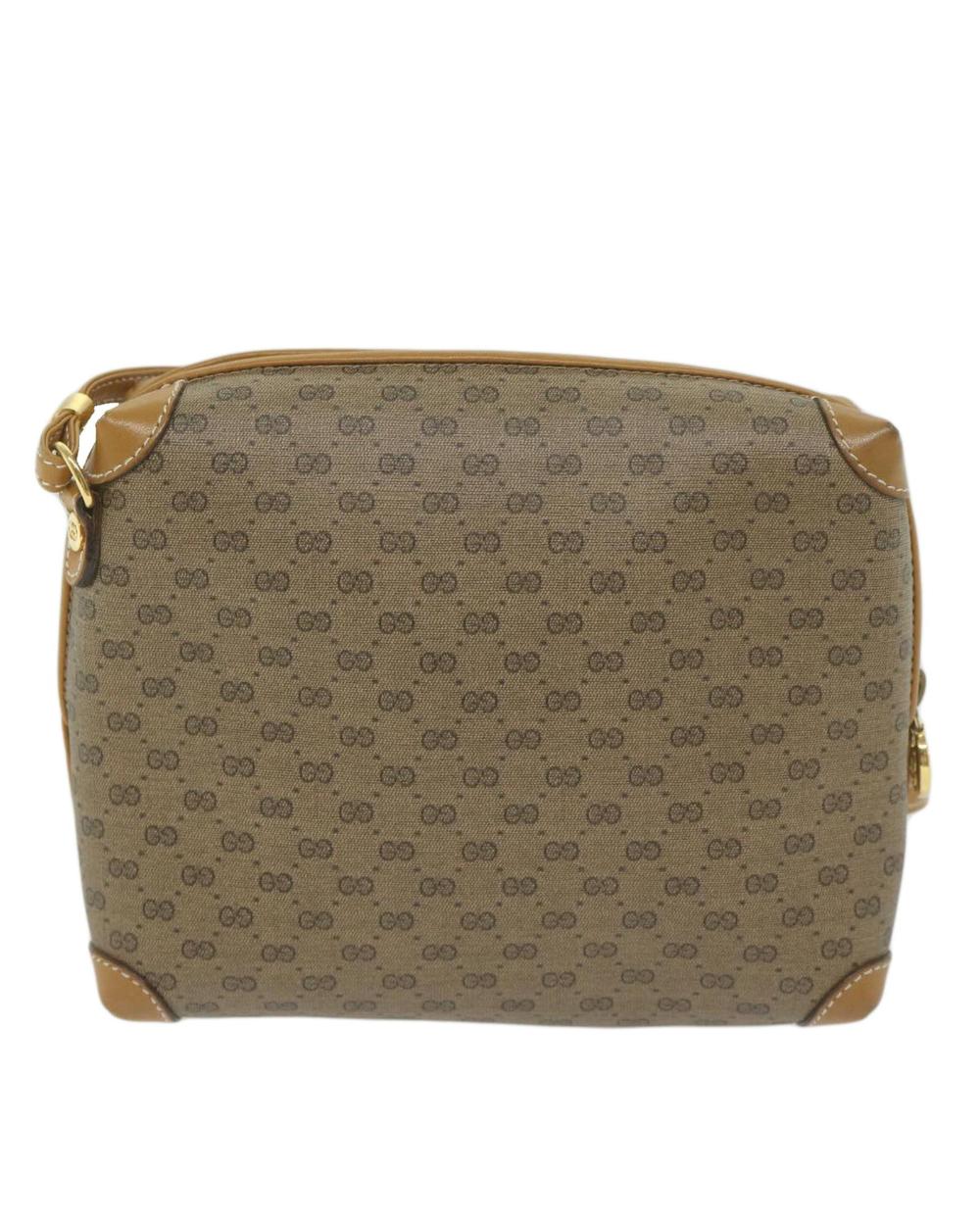 Beige Leather Gucci Shoulder Bag