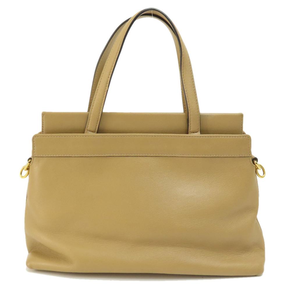 Beige Leather Gucci Handbag