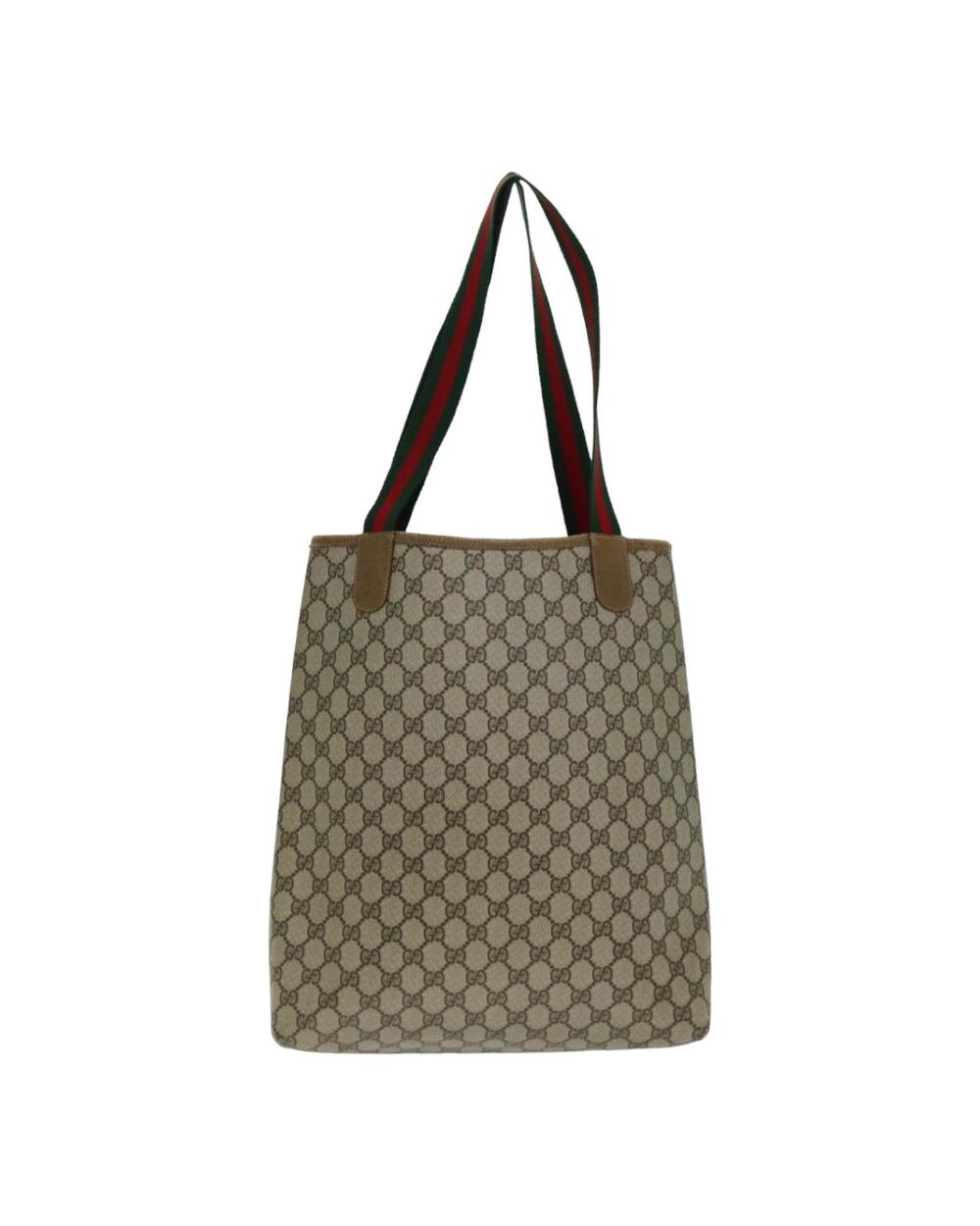 Beige Leather Gucci Swing Tote