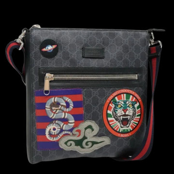 Black Canvas Gucci Crossbody Bag