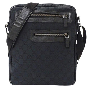 Black Canvas Gucci Shoulder Bag