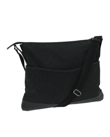 Black Canvas Gucci Shoulder Bag