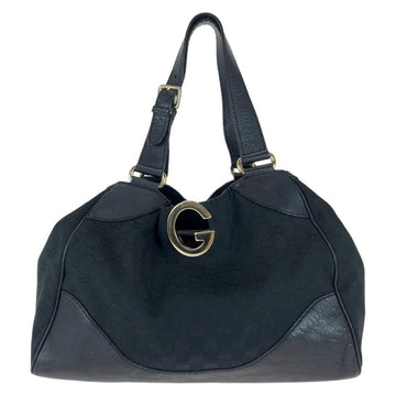 Black Canvas Gucci Tote