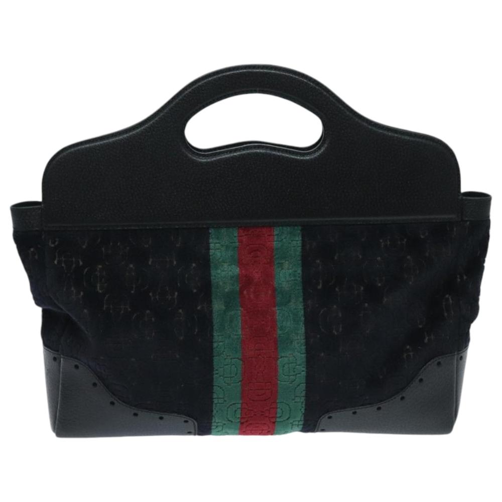 Black Fabric Gucci Handbag