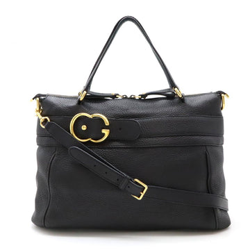 Black Leather Gucci Tote