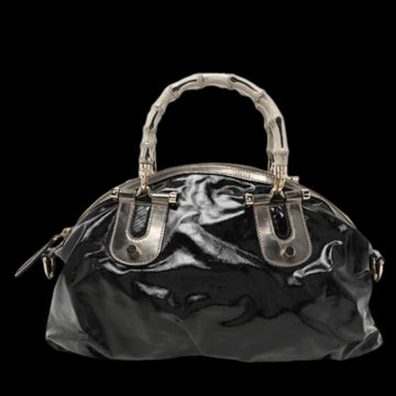 Black Leather Gucci Bamboo