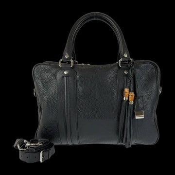 Black Leather Gucci Briefcase