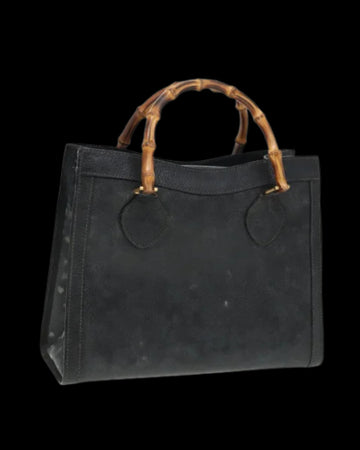 Black Leather Gucci Bamboo