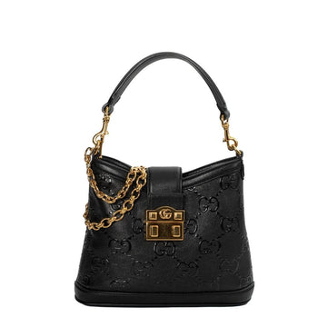 Black Leather Gucci Marmont
