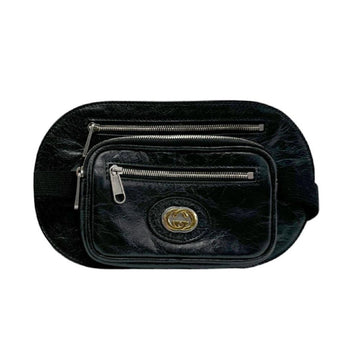 Black Leather Gucci Belt Bag