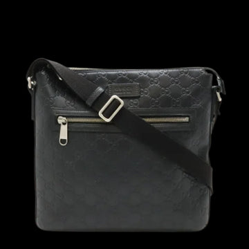 Black Leather Gucci Shoulder Bag