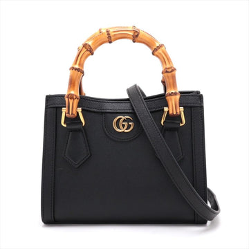 Black Leather Gucci Handbag