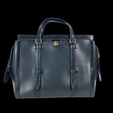 Black Leather Gucci Travel Bag