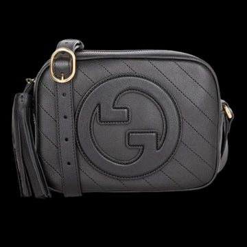 Black Leather Gucci Shoulder Bag