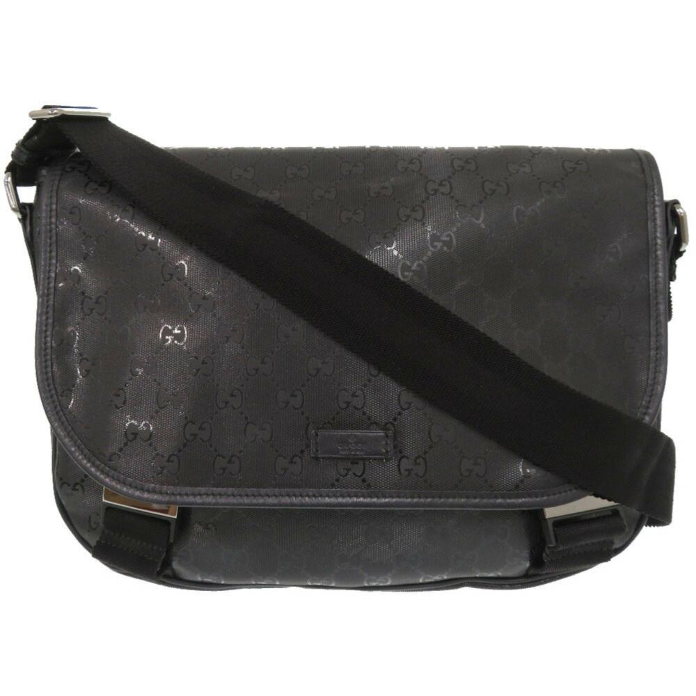 Black Leather Gucci Shoulder Bag