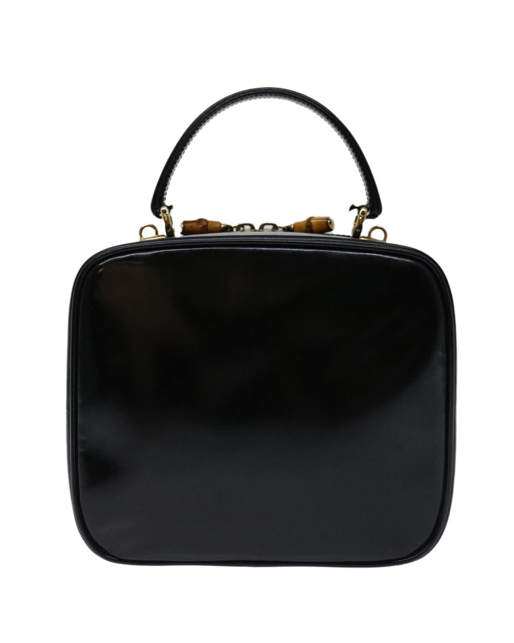 Black Leather Gucci Handbag
