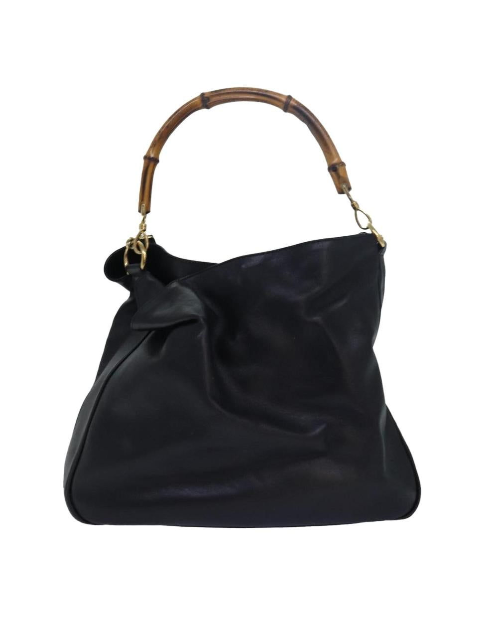 Black Leather Gucci Handbag