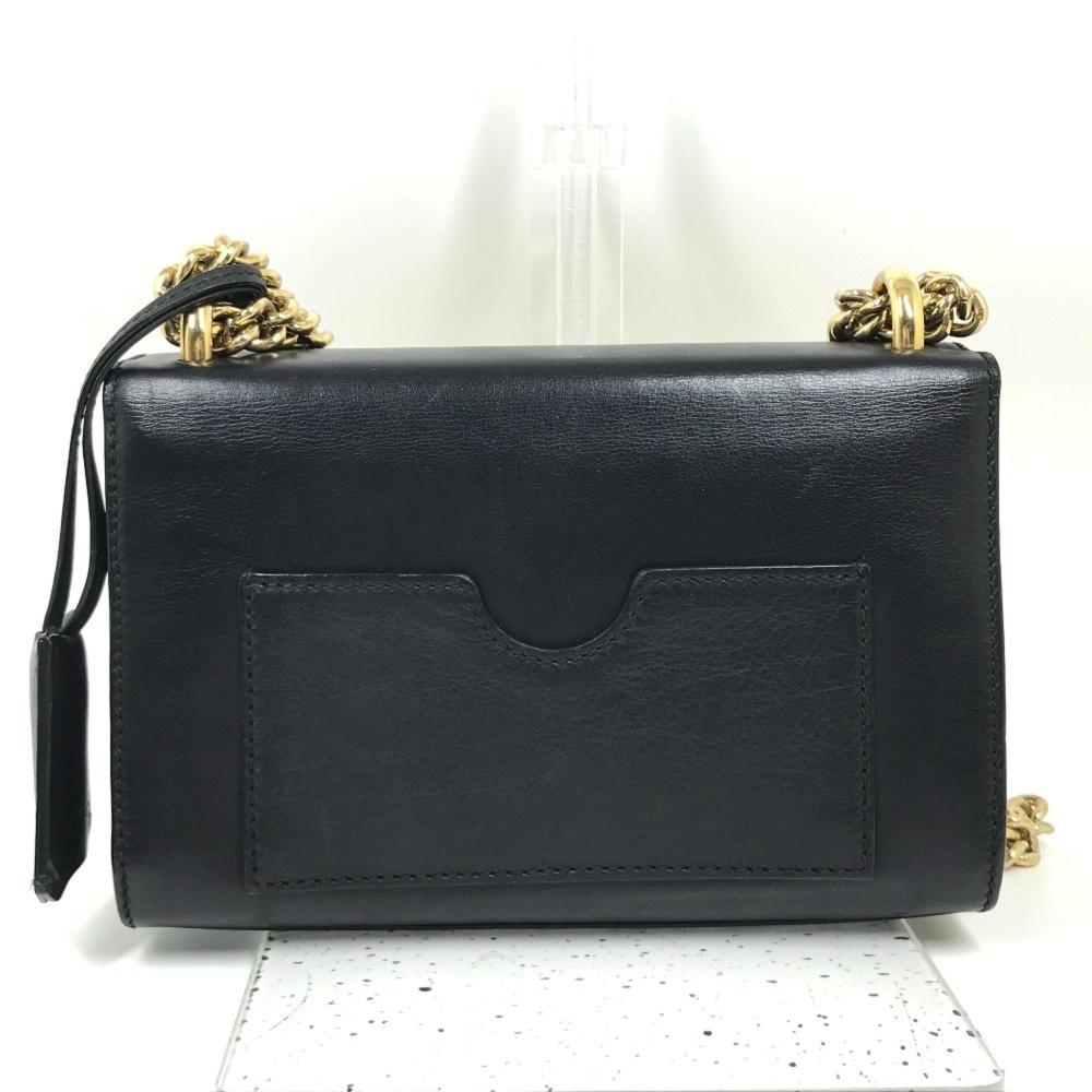 Black Leather Gucci Shoulder Bag