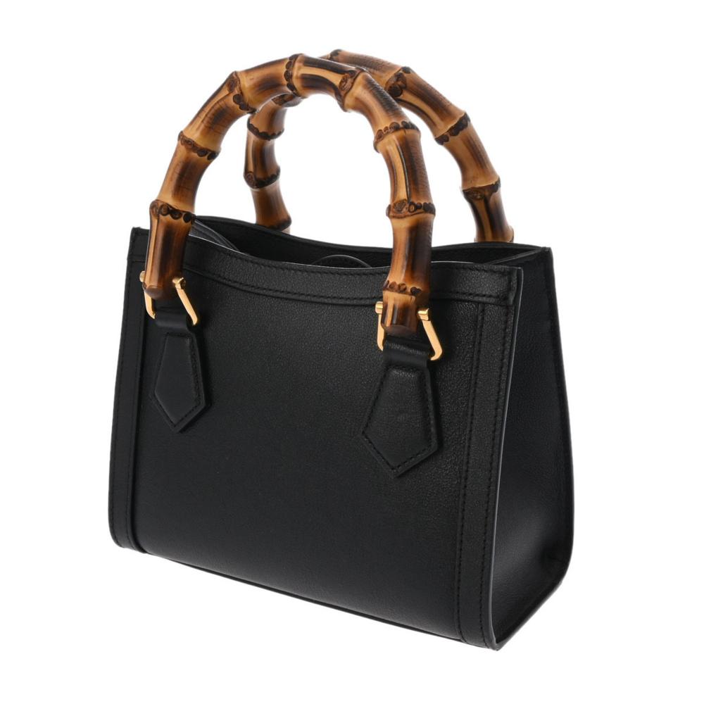 Black Leather Gucci Handbag