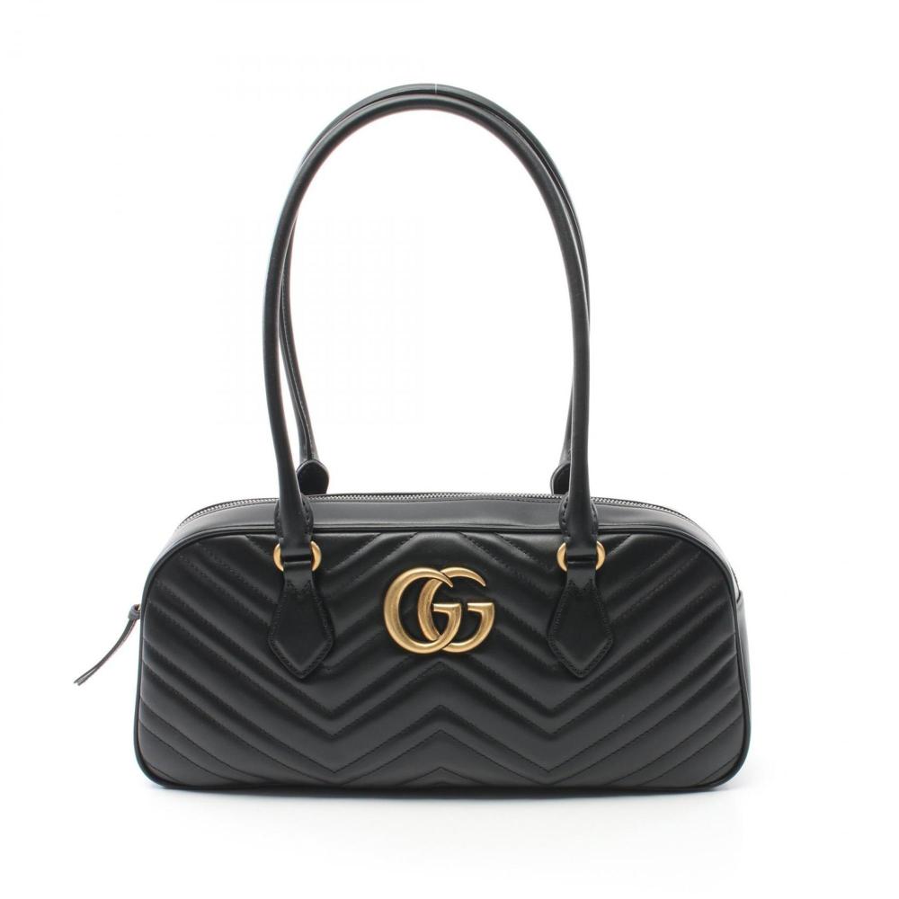 Black Leather Gucci Marmont