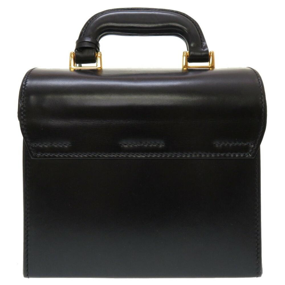 Black Leather Gucci Handbag