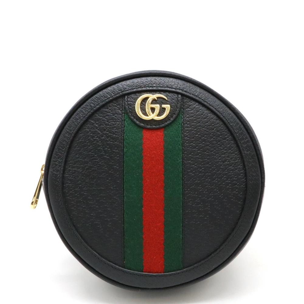 Black Leather Gucci Backpack
