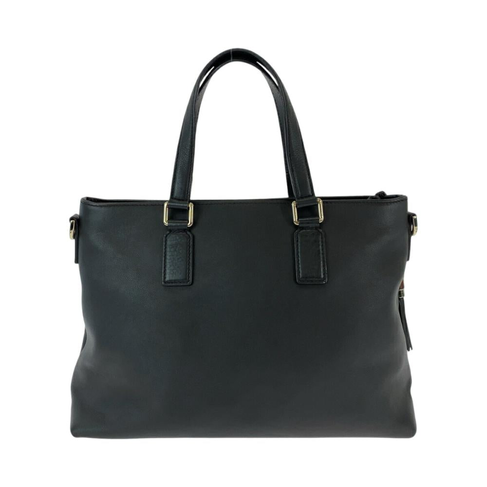 Black Leather Gucci Bamboo