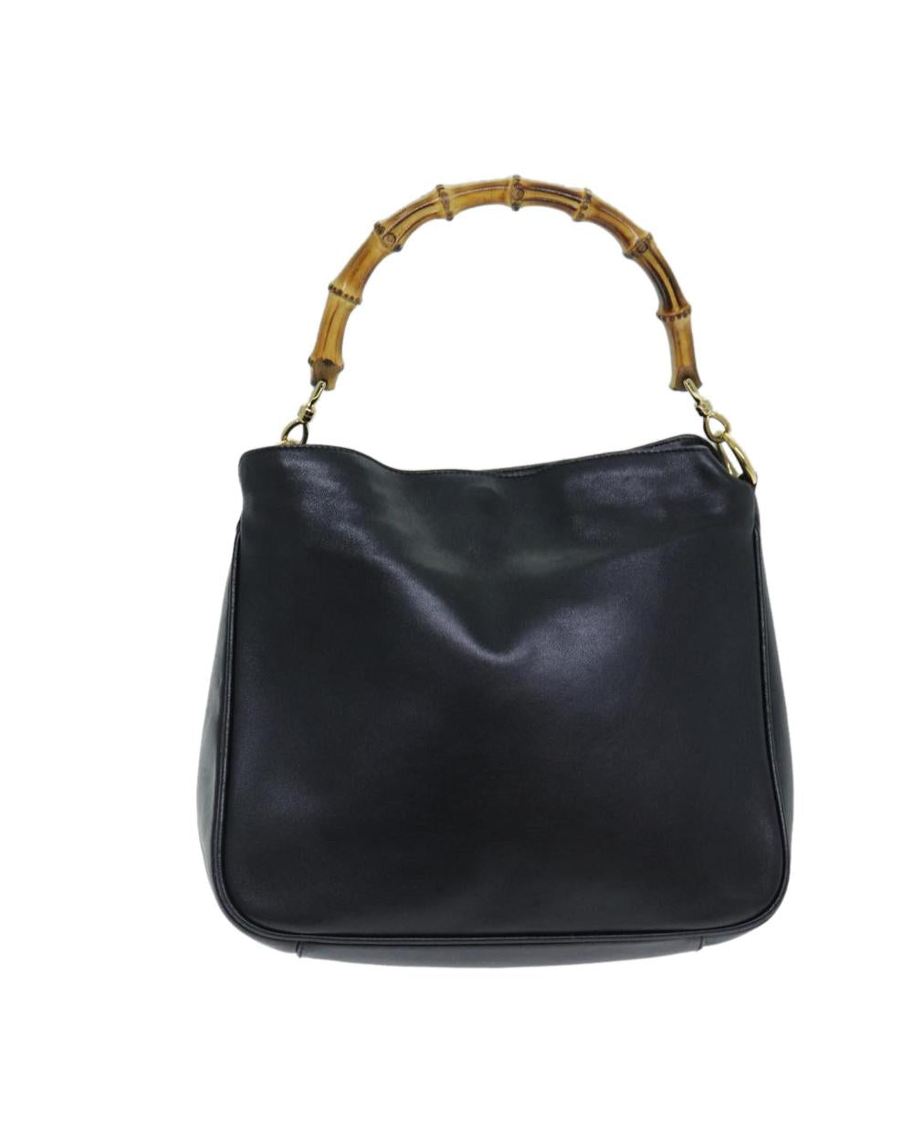 Black Leather Gucci Bamboo