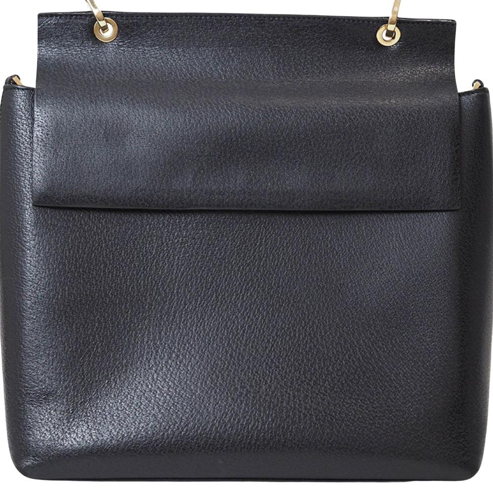 Black Leather Gucci Bamboo