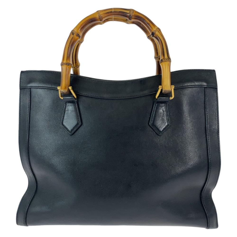 Black Leather Gucci Bamboo