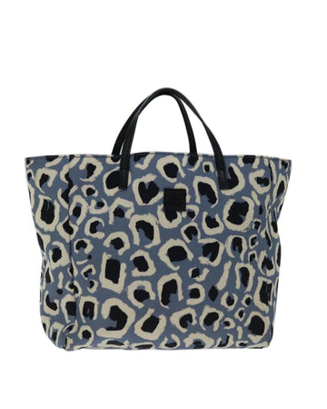 Blue Cotton Gucci Tote