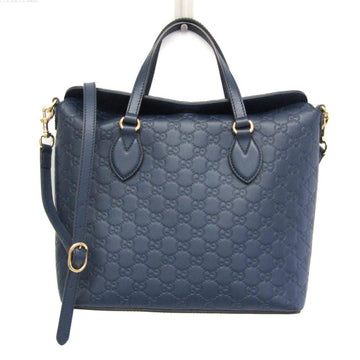 Blue Leather Gucci Handbag