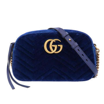 Blue Suede Gucci Marmont