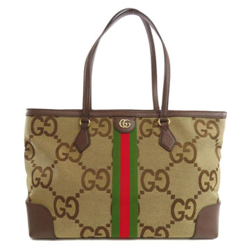 Brown Canvas Gucci Tote