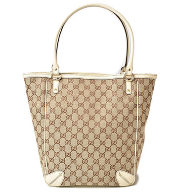 Brown Canvas Gucci Tote