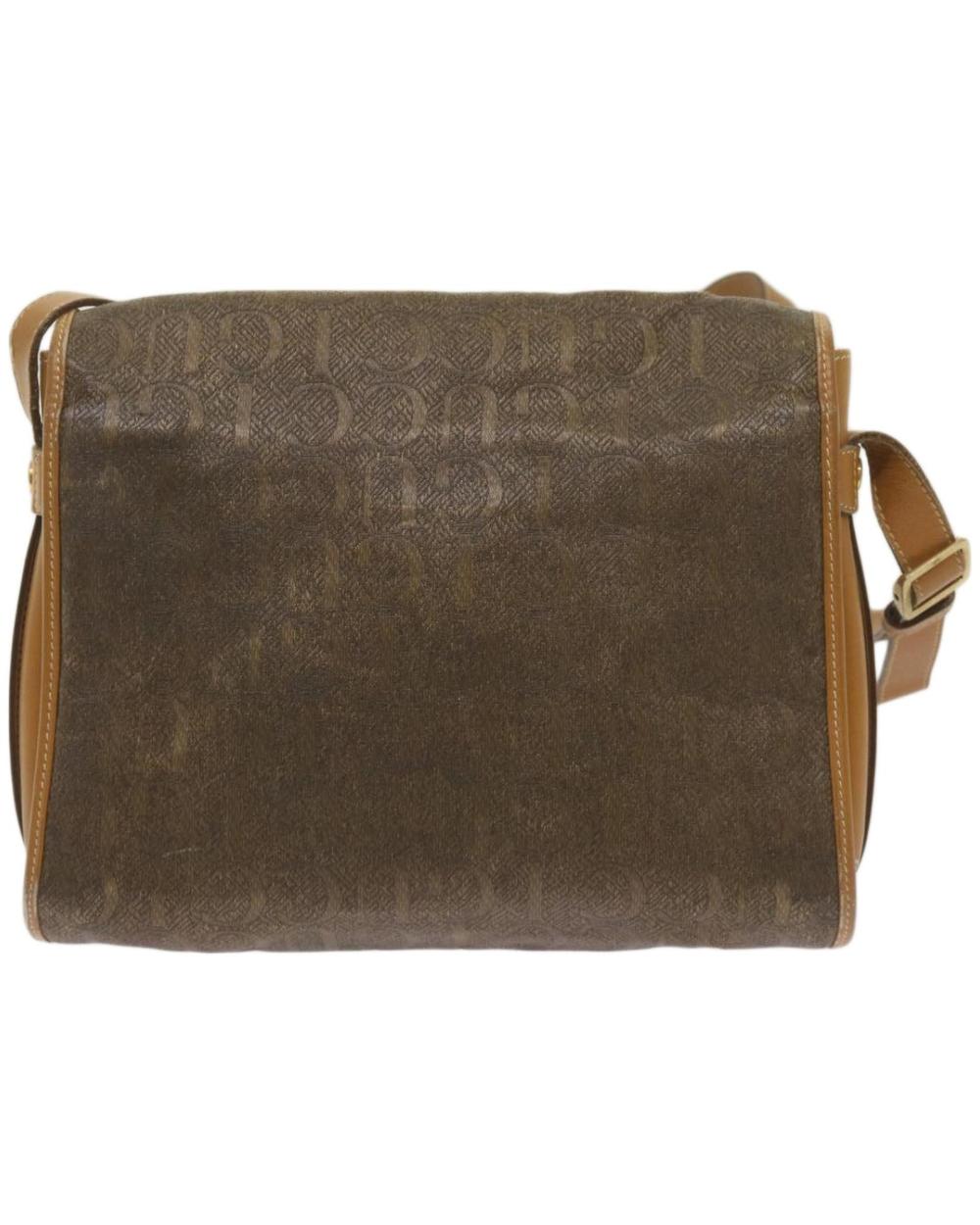 Brown Cotton Gucci Shoulder Bag