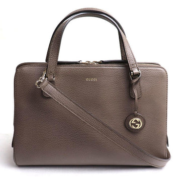 Brown Fabric Gucci Handbag