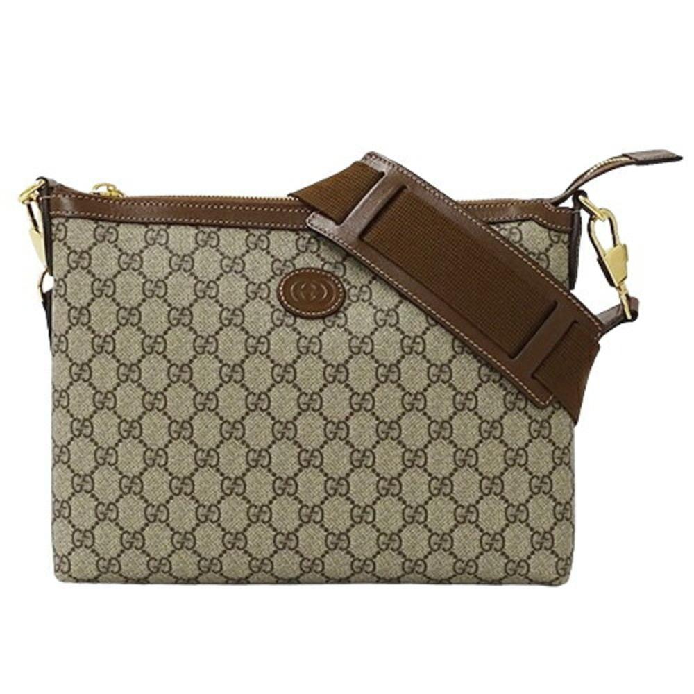 Brown Fabric Gucci Shoulder Bag