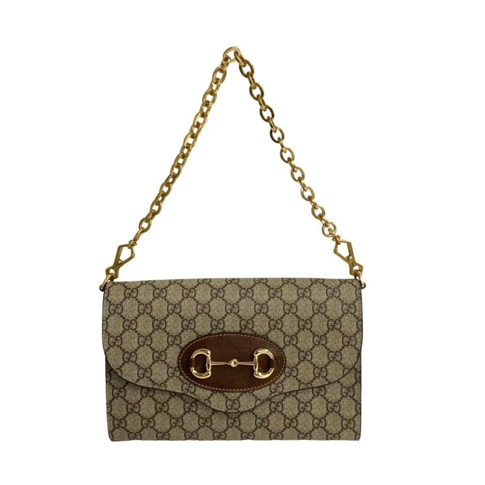 Brown Leather Gucci Shoulder Bag