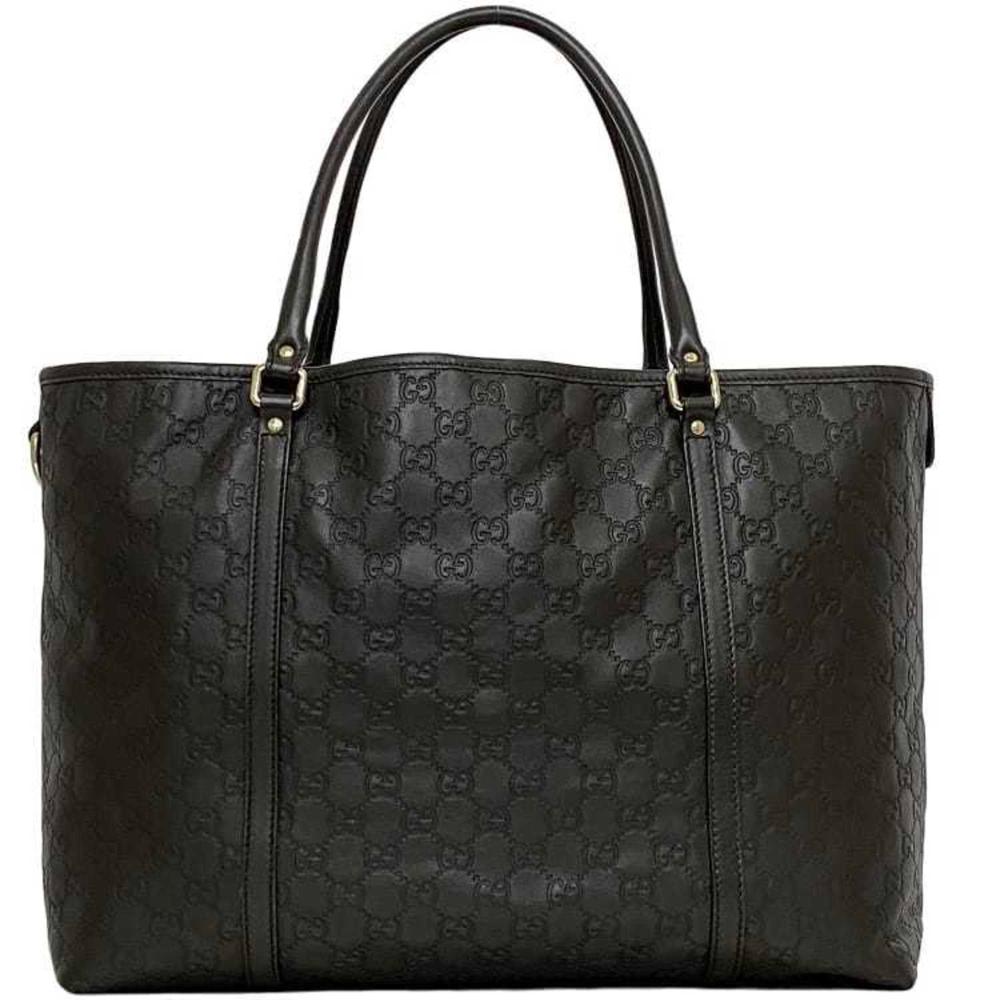 Brown Leather Gucci Tote