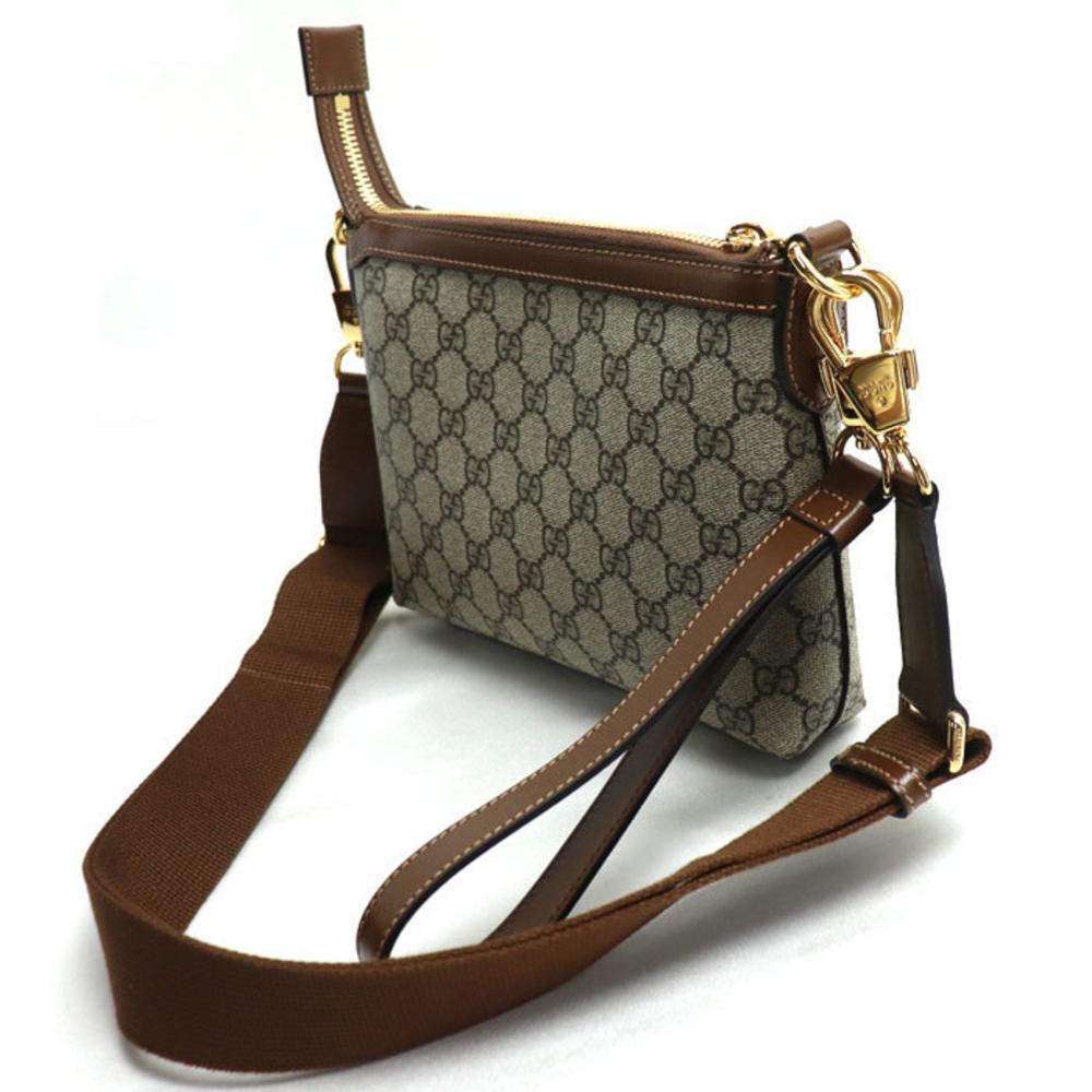 Brown Leather Gucci Shoulder Bag