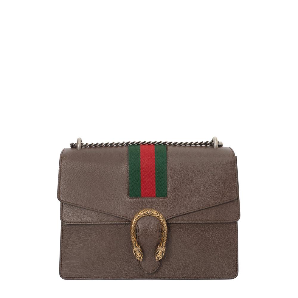 Brown Leather Gucci Dionysus