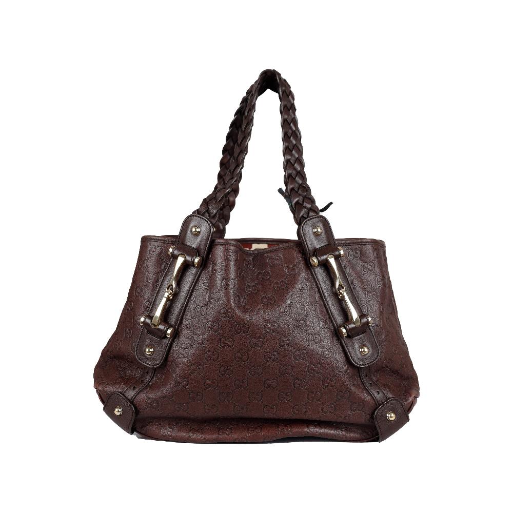 Brown Leather Gucci Pelham