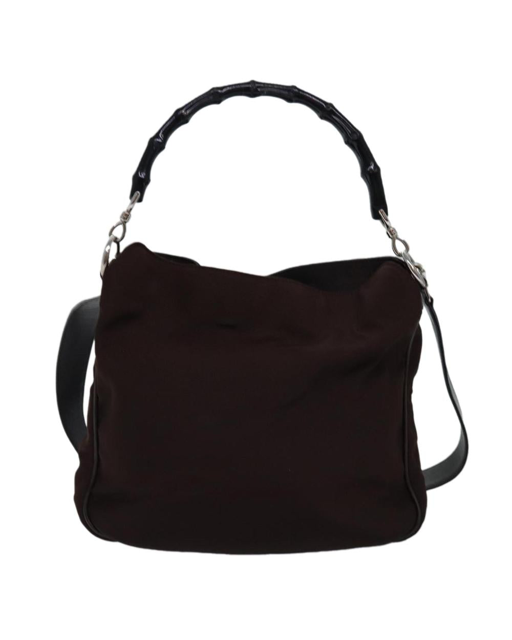Brown Nylon Gucci Handbag