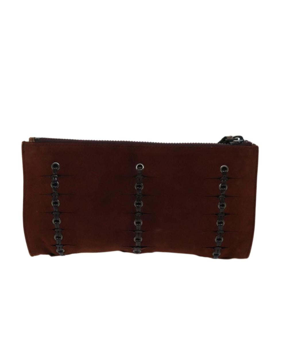 Brown Suede Gucci Shoulder Bag
